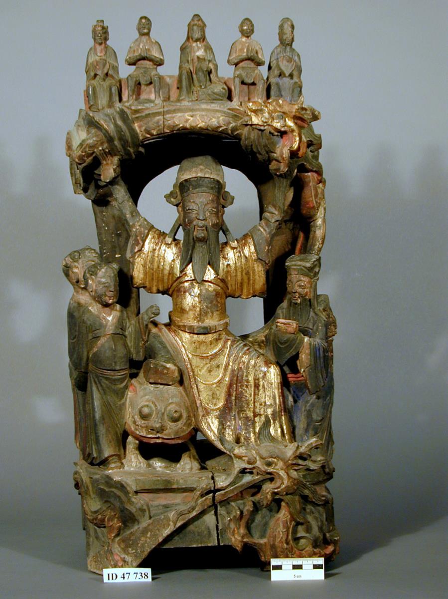 Der chinesische Arzneigott Sun Simiao 孫思邈 mit Begleitern