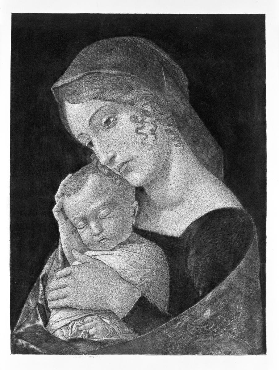 Madonna mit Kind, nach Mantegna
