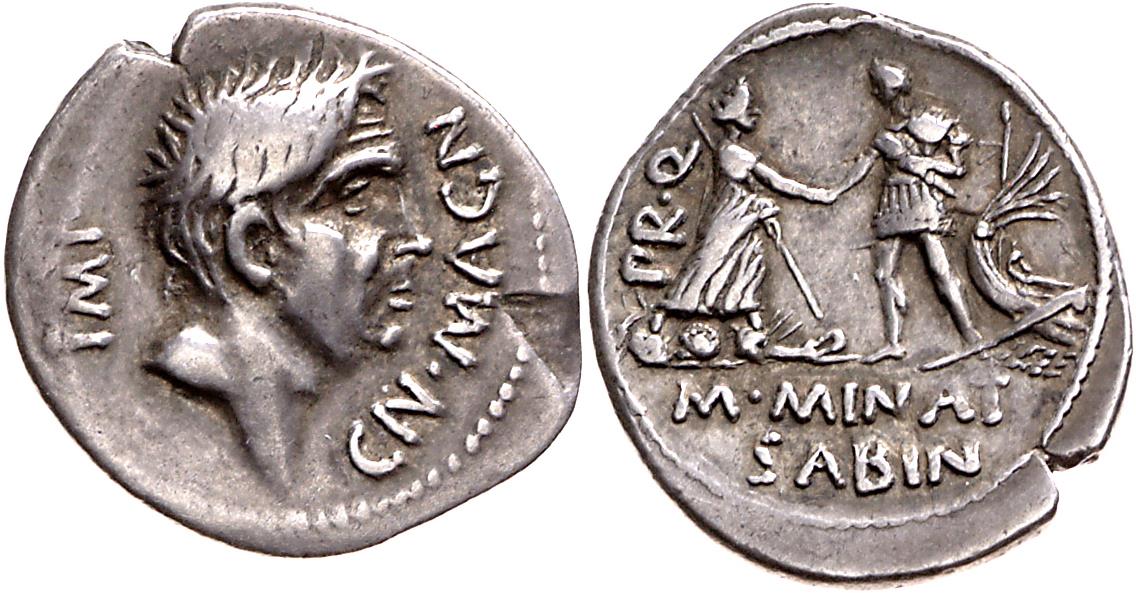 Röm. Republik: Cn. Pompeius Magnus und M. Minatius Sabinus