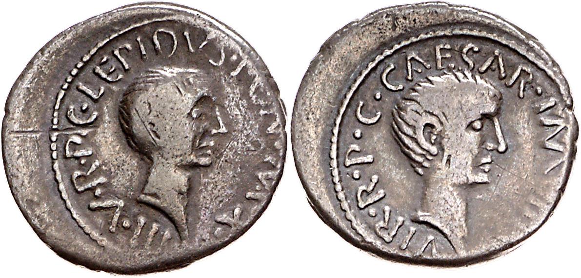Röm. Republik: M. Lepidus und C. Iulius Caesar (Octavianus)