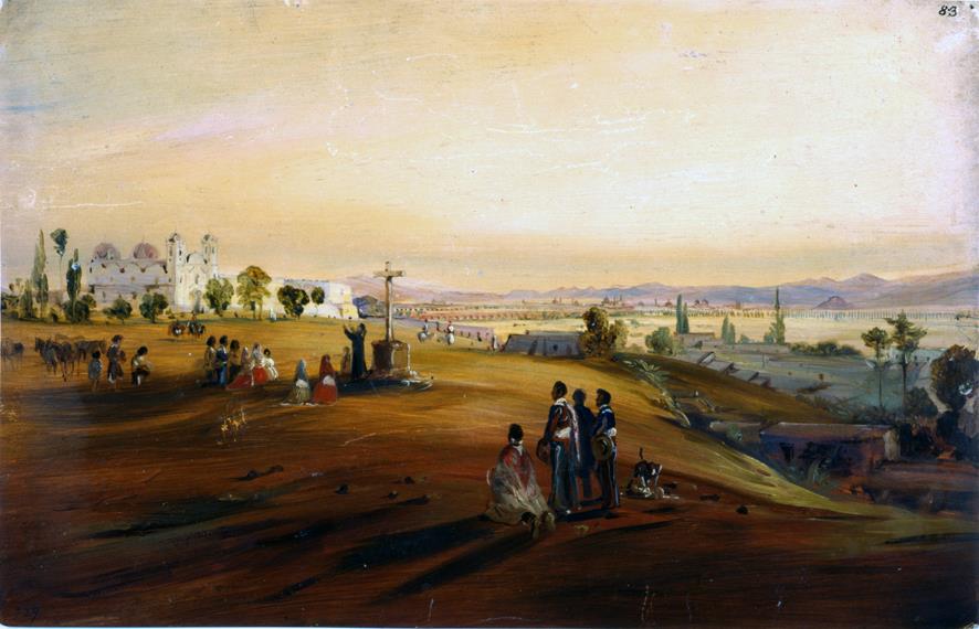 Blick auf das Tal von Mexiko von Tacubaya aus
