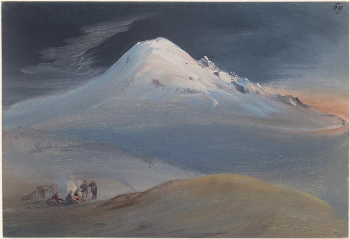 Nächtliche Rast auf dem Weg zum Gipfel des Popocatepetl