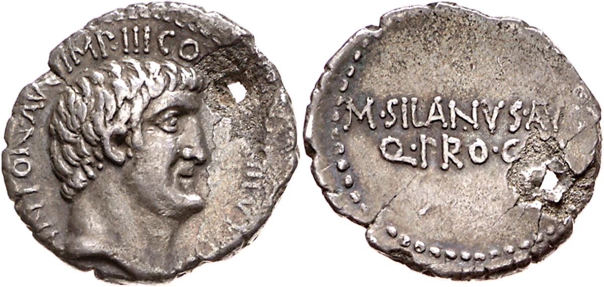 Röm. Republik: M. Antonius und M. Silanus