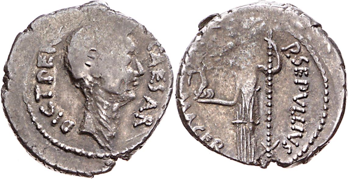 Röm. Republik: C. Iulius Caesar und P. Sepullius Macer