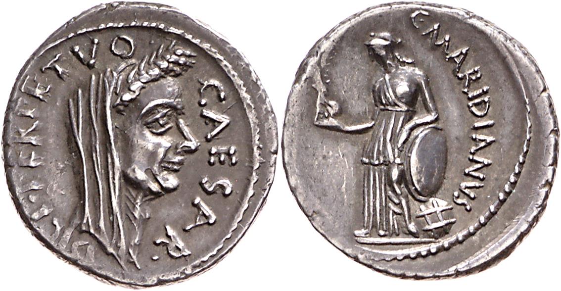 Röm. Republik: C. Iulius Caesar und C. Cossutius Maridianus