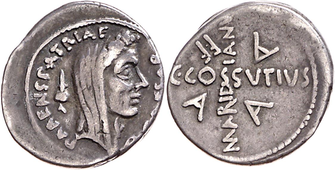 Röm. Republik: C. Iulius Caesar und C. Cossutius Maridianus