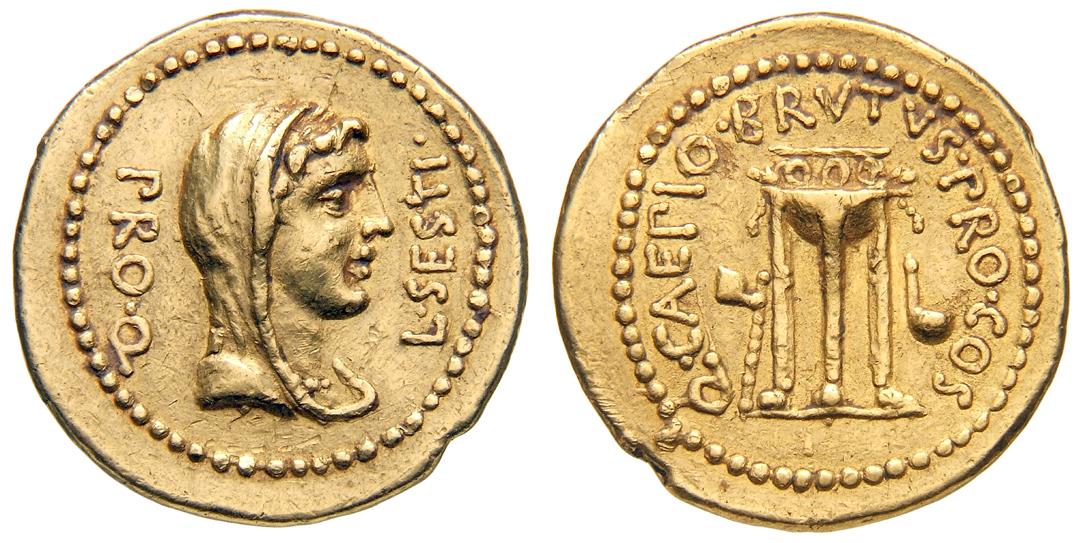 Röm. Republik: M. Iunius Brutus und L. Sestius