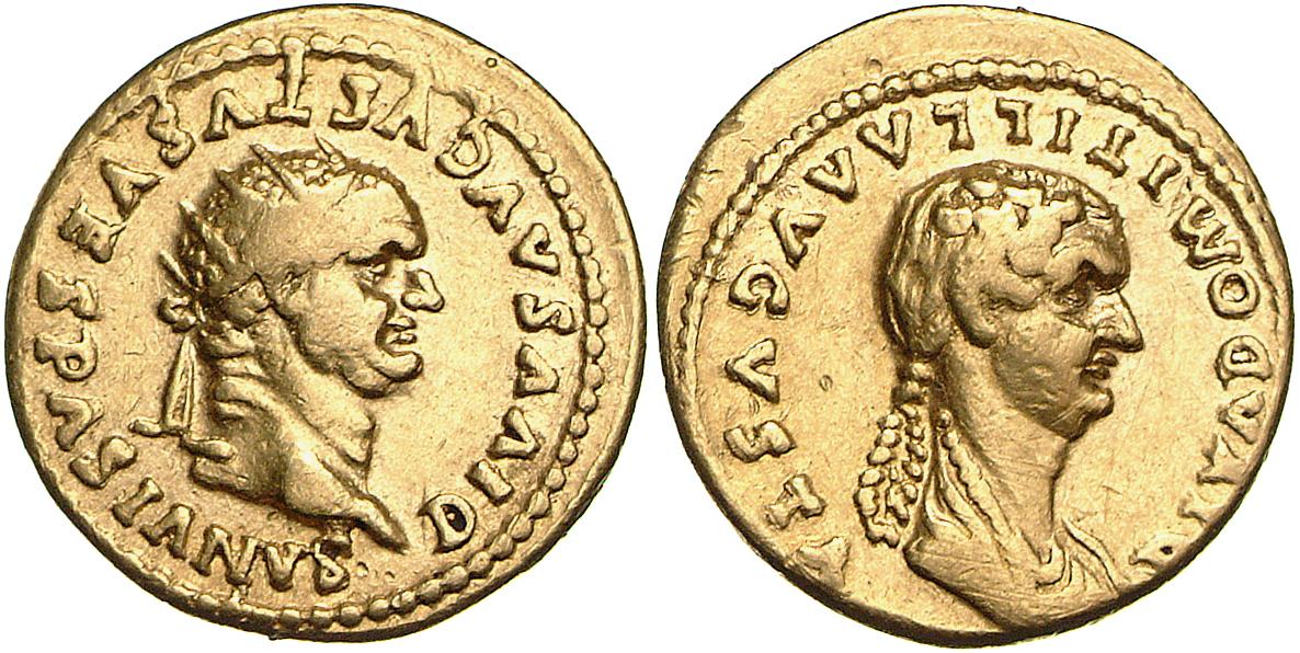 Divus Vespasianus und Diva Domitilla