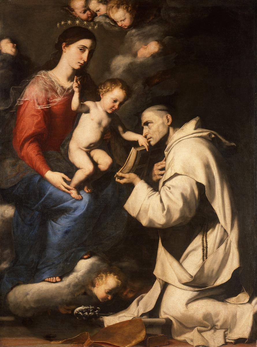 Maria mit dem Kind und dem heiligen Bruno