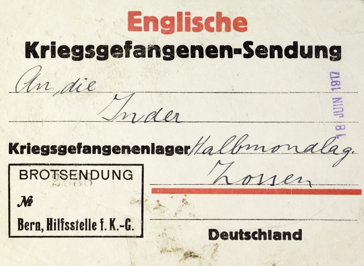 Englische Kriegsgefangenen-Sendung