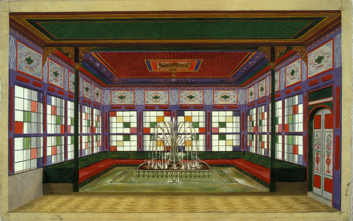 Das Fontainenzimmer im Palast der Tatar-Chane