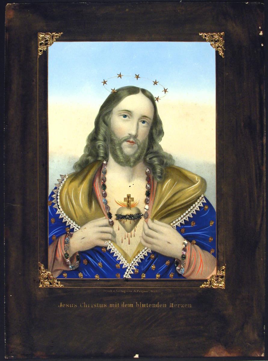 Jesus Christus mit dem blutenden Herzen.