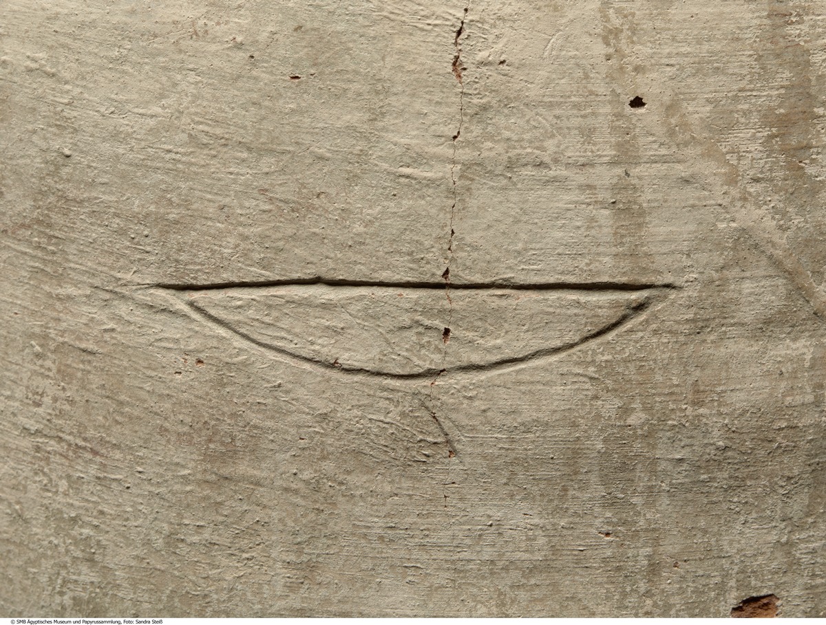 "Meat jar" mit hieratischer Aufschrift