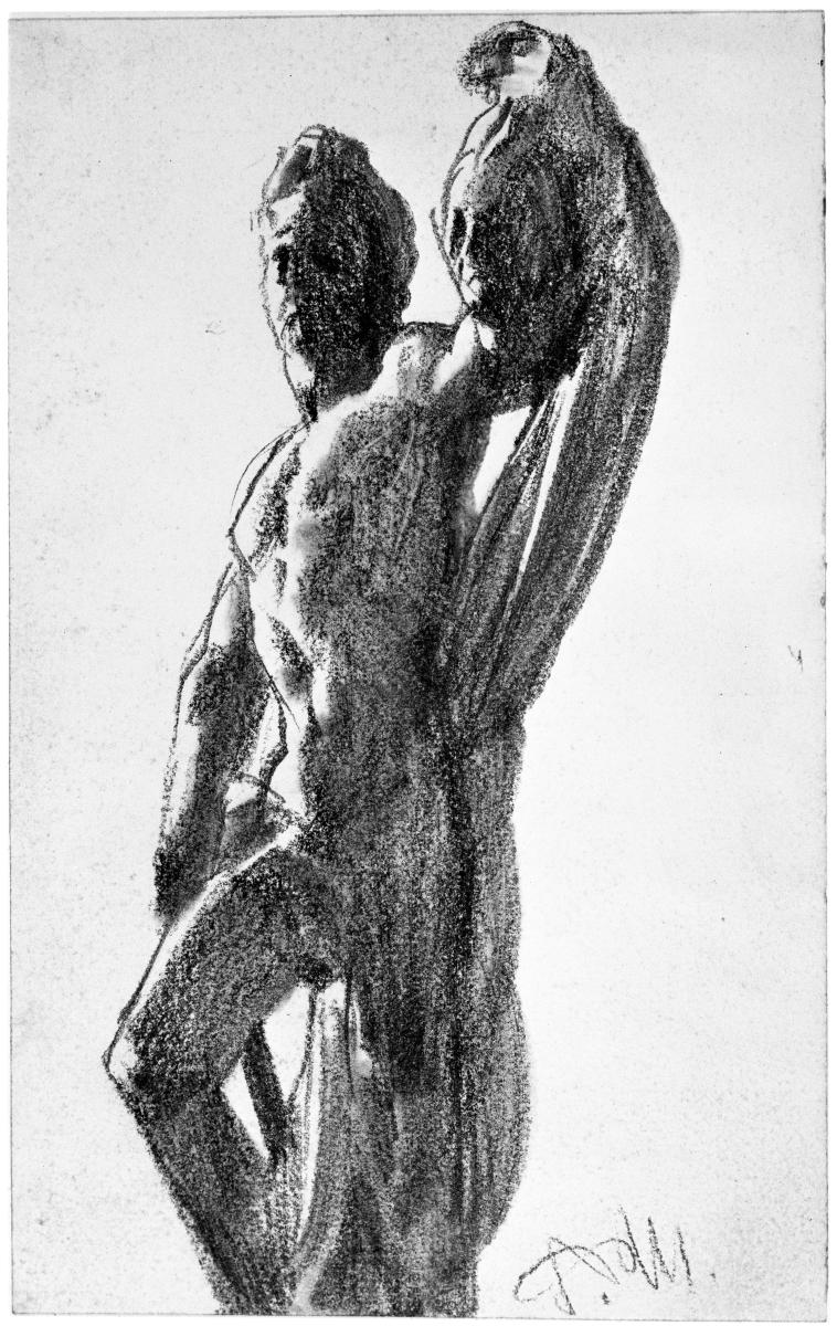 Perseus mit dem Haupt der Medusa im Park Hellbrunn bei Salzburg