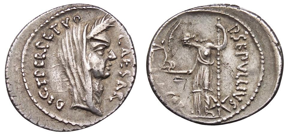 Röm. Republik: C. Iulius Caesar und P. Sepullius Macer