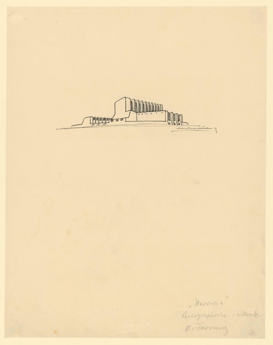 Imaginäre Skizzen (Variationen von Hallenbauten)