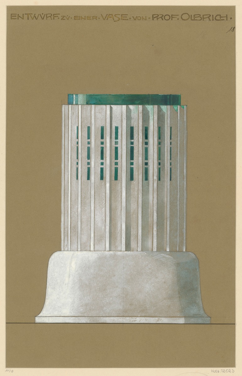 Silberne Blumenvase