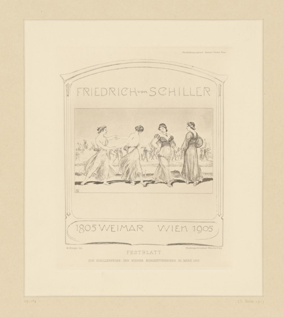 Festblatt zur Schillerfeier 1905