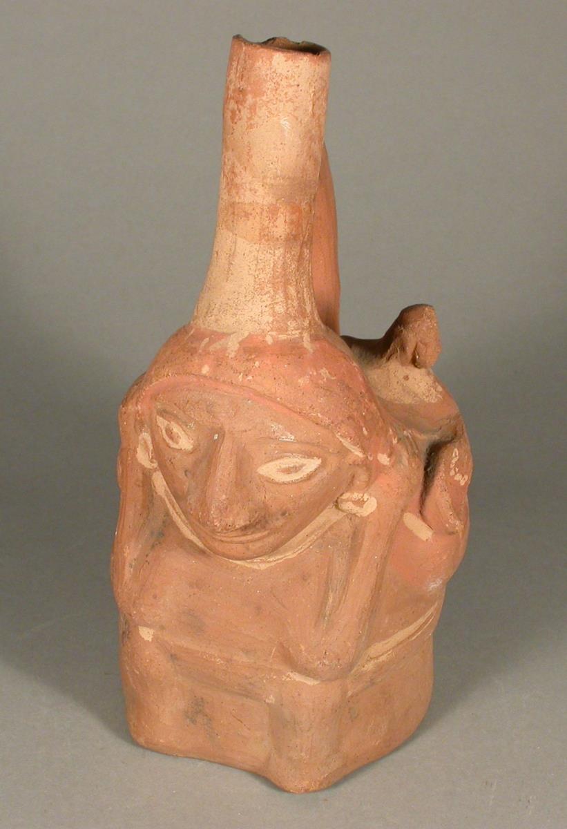 Stehende anthropomorphe Figur mit Traglast