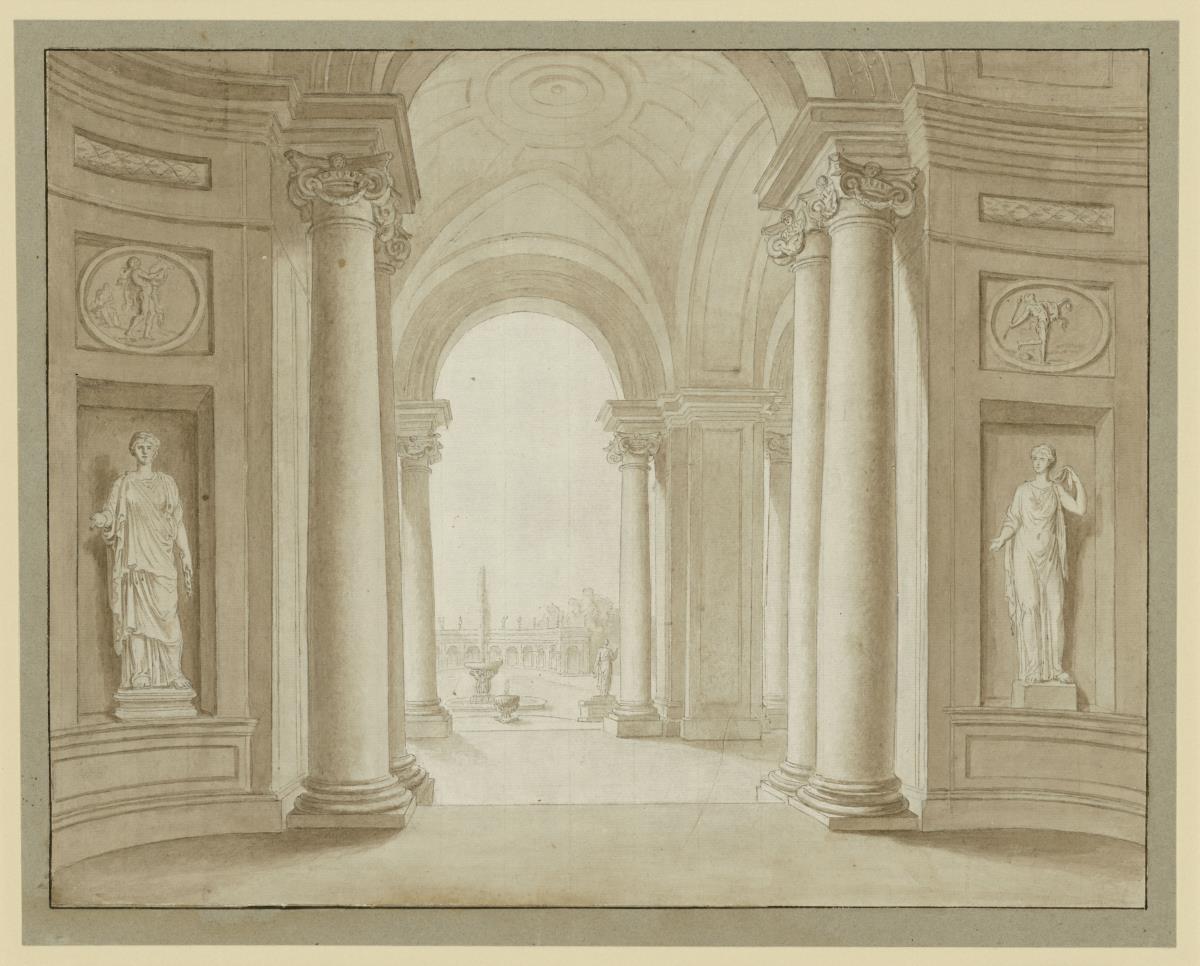 Villa Albani, Blick aus dem Atrium des Casino