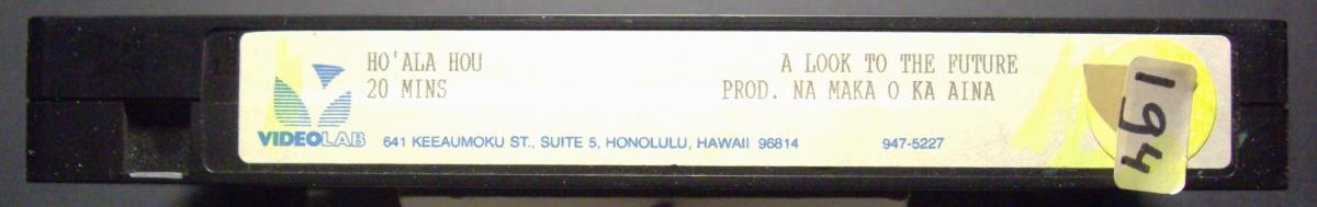 Ho' ALA Hou, A Look to the Future, Prod. Na Maka O Ka Aina