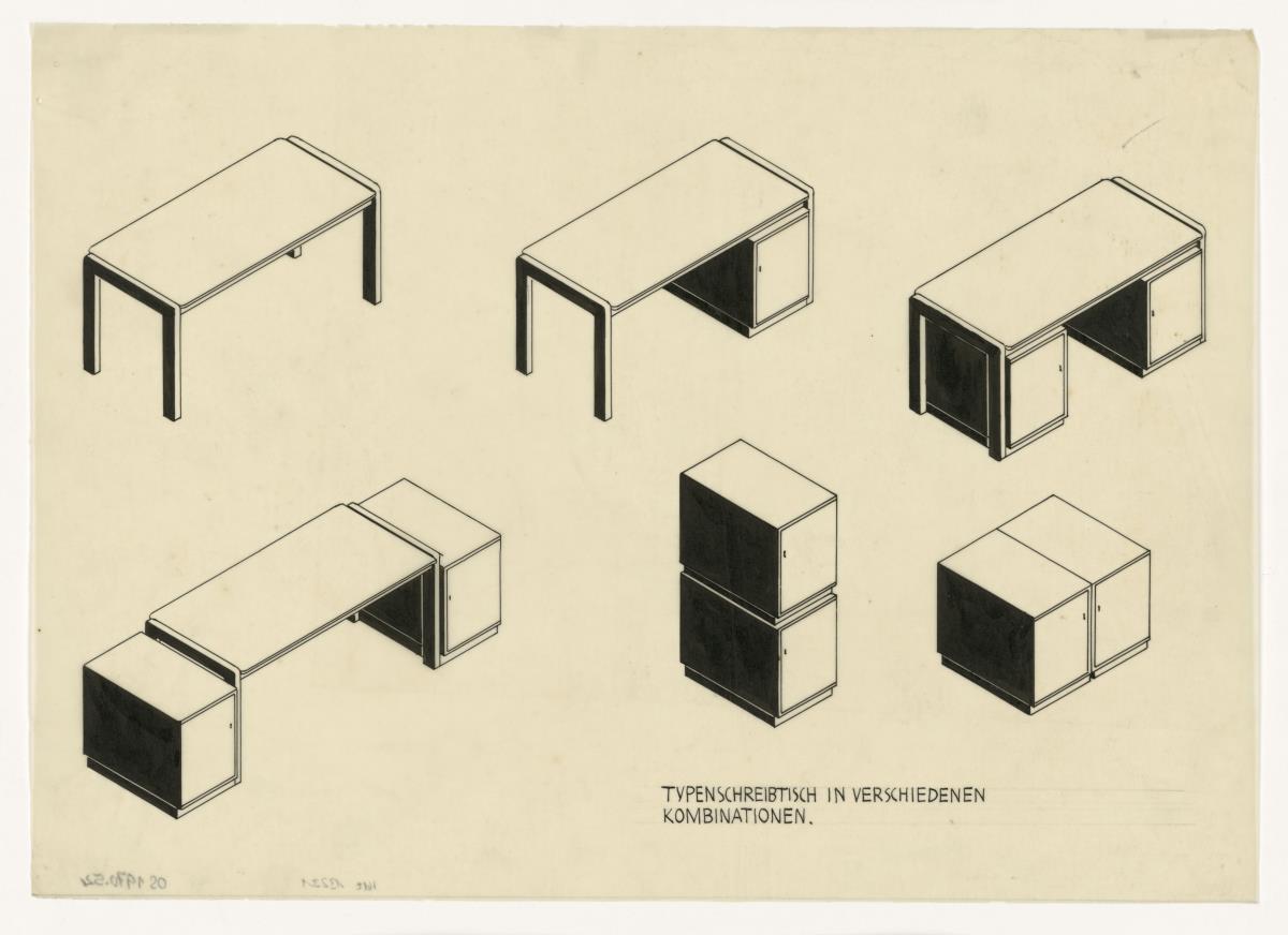 Typenschreibtisch (Möbelentwürfe, Schreibtische)