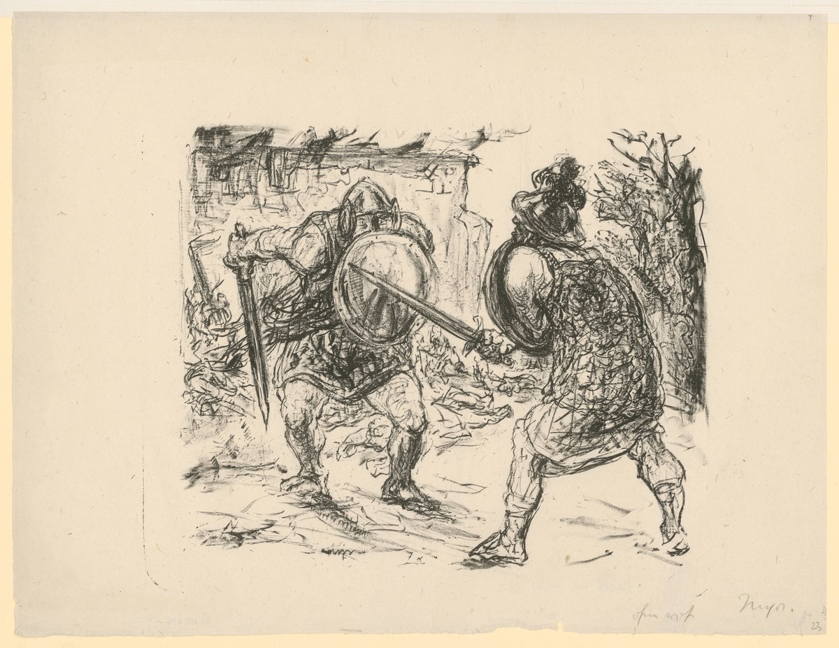 Probedruck Macbeth Nr. 11 Macbeth kämpft mit Macduff