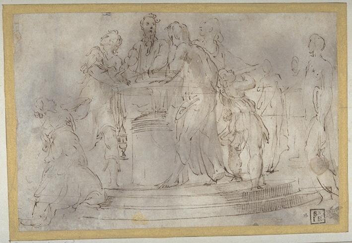 Heidnische Opferszene