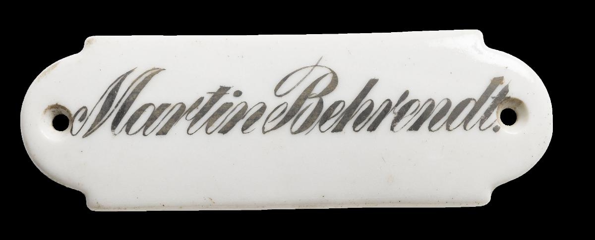 Namensschild "Martin Behrendt."
