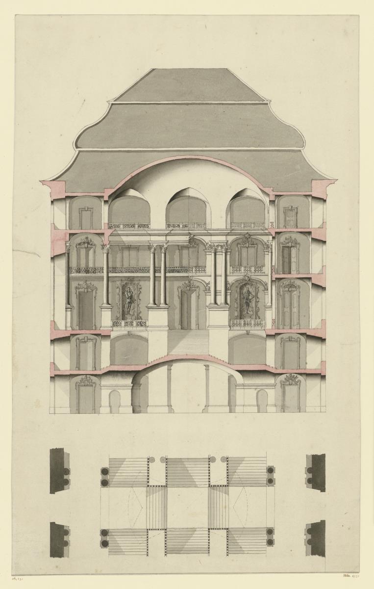 Wiener Hofburg, Querschnitt Treppenhausprojekt