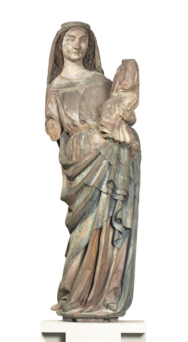 Stehende Maria mit Kind