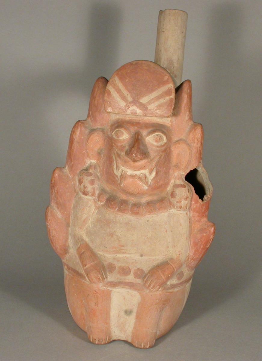 Anthropo-zoomorphe Figur im Gebirge