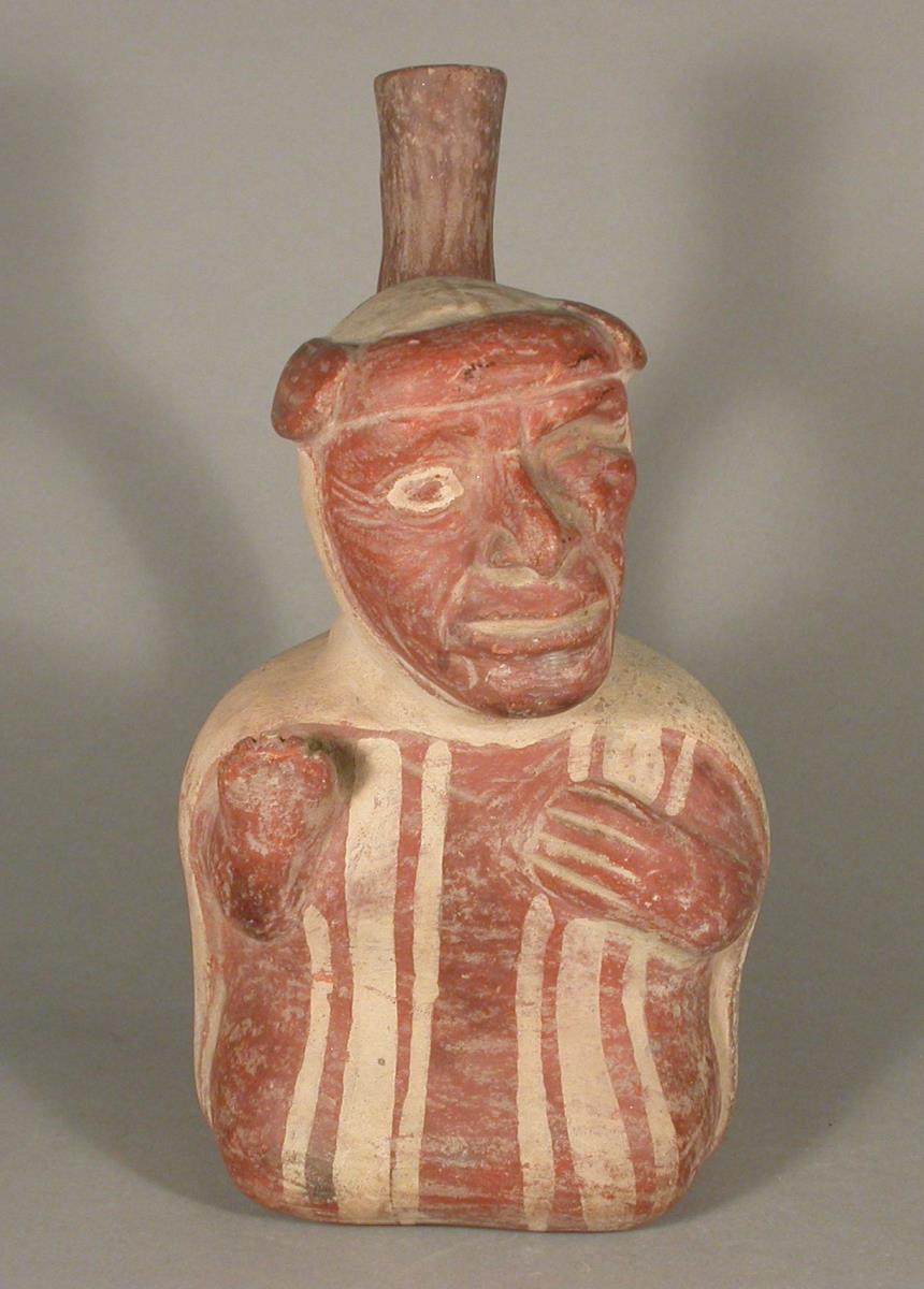 Sitzende anthropomorphe Figur, einäugig