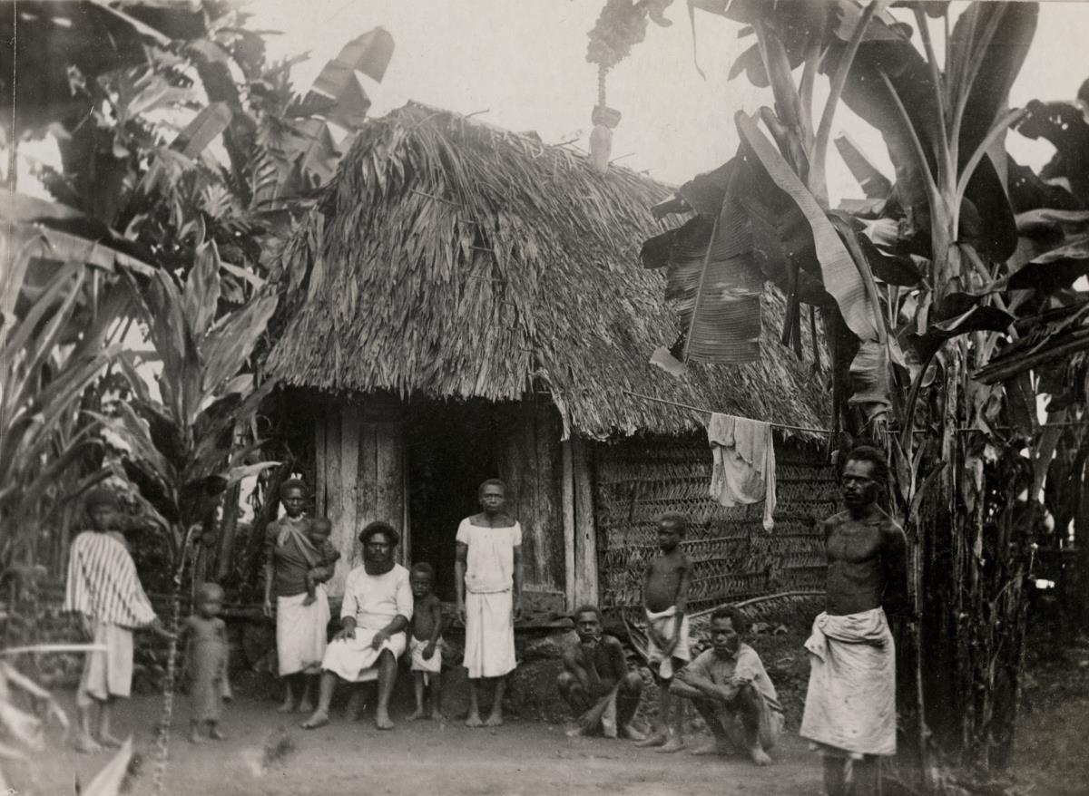 "Ein eingeborn. Häuptling u. Familie, Kinawanua"