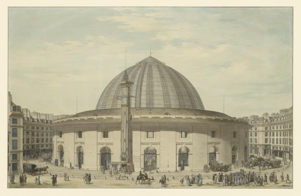 Die neue Kornhalle (Halle aux blés) von Paris