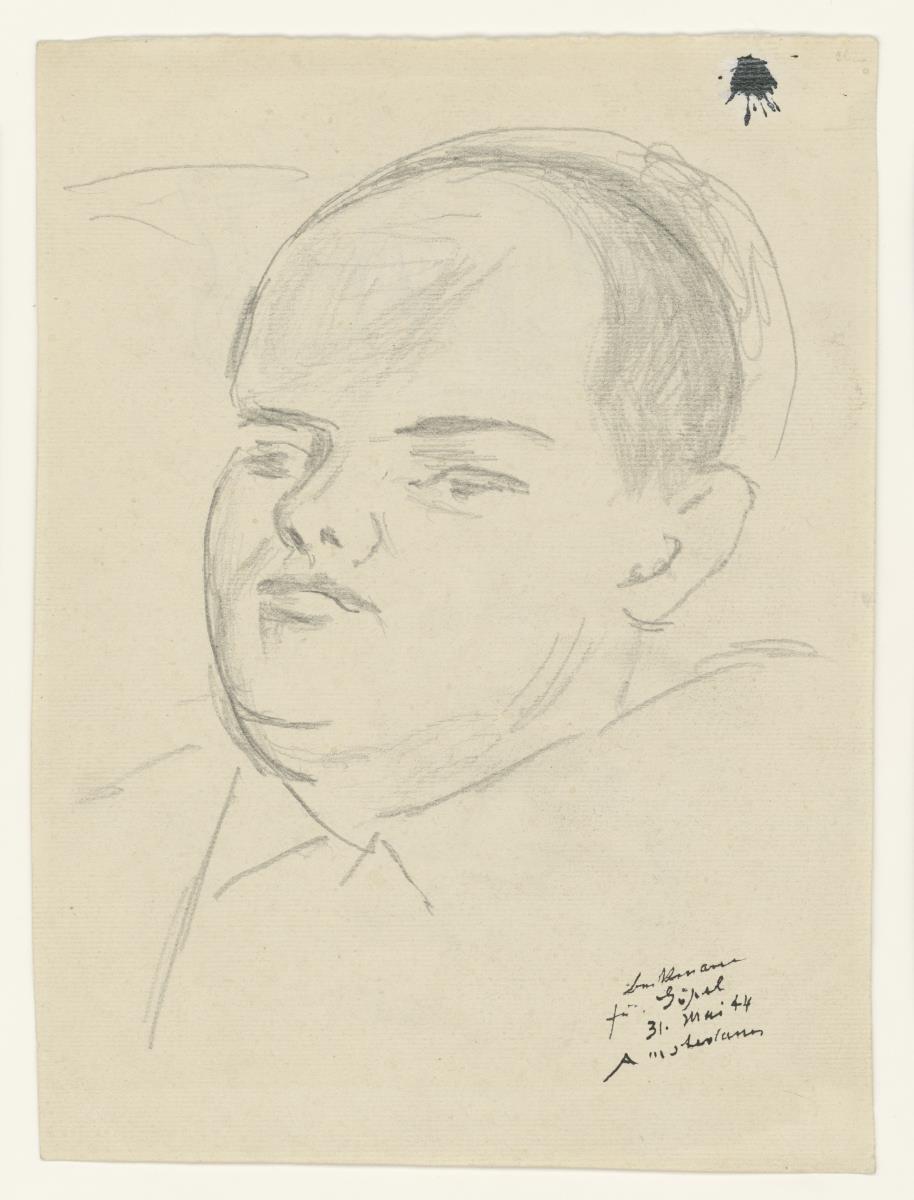 Bildnis Erhard Göpel (Studie zum Gemälde)
