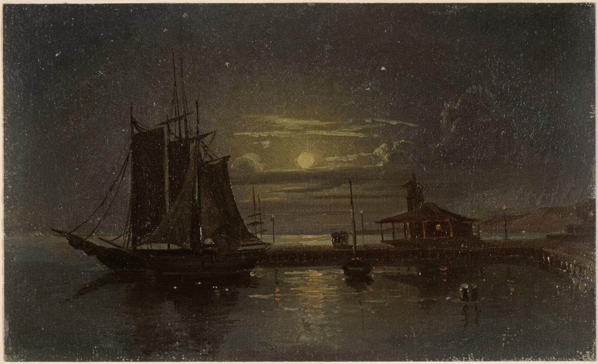 Der Hafen von Puerto Cabello bei Mondschein