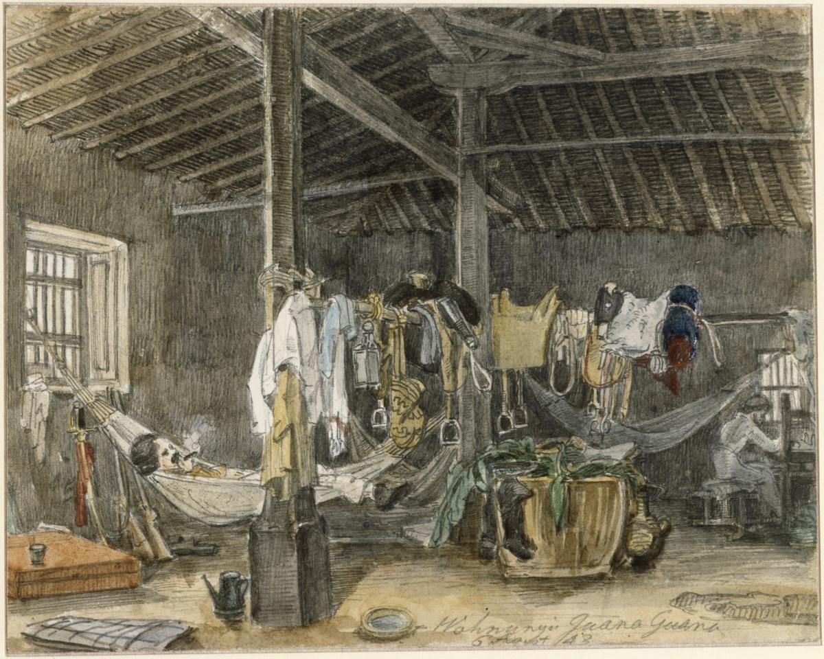 Die Wohnung des Künstlers in Guana Guana