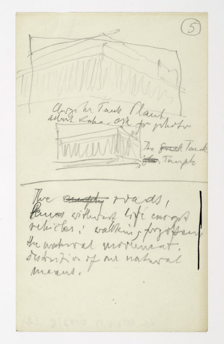 Notizbuch von der Amerika-Reise, 10 Blatt
