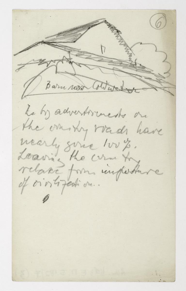Notizbuch von der Amerika-Reise, 10 Blatt