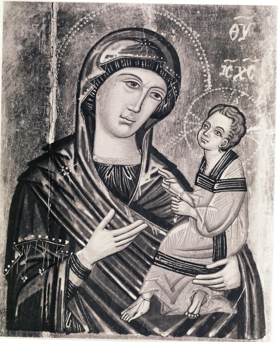 Zwei Ikonen mit der Gottesmutter Hodegetria und der Gottesmutter mit Kind