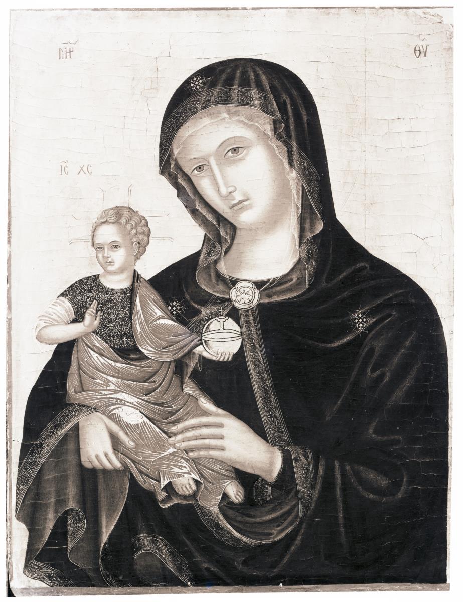 Ikone mit der Gottesmutter Hodegetria