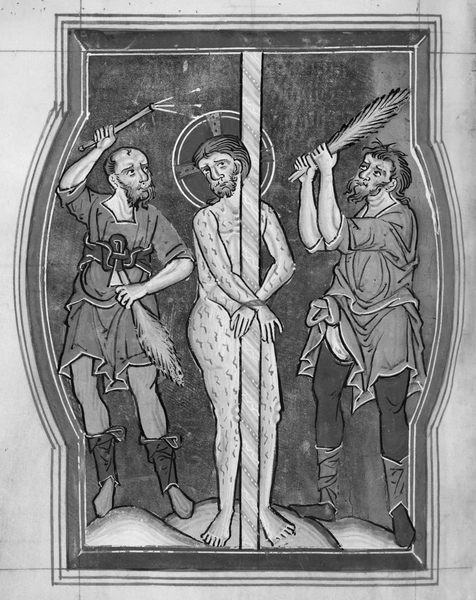 Geisselung Christi. Thüringisch-sächsisches Psalterium