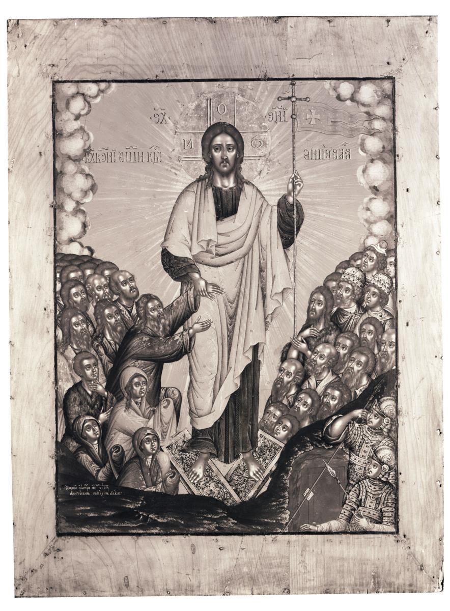 Ikone mit der Auferstehung Christi
