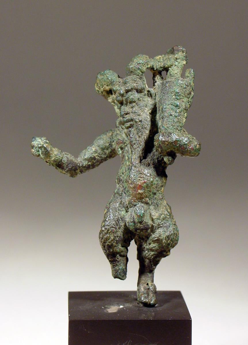 Statuette des Pan mit Amphora