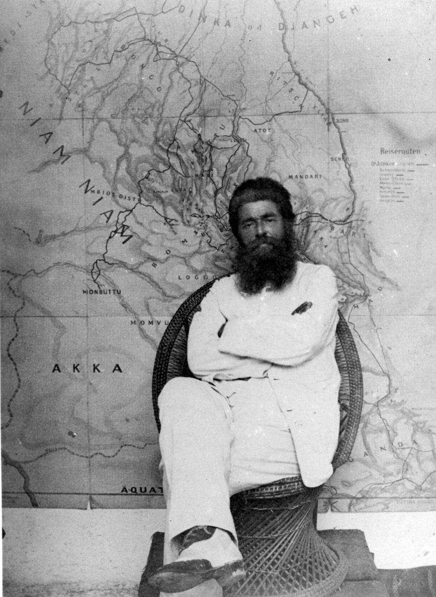 Portraitaufnahme von Wilhelm Junker, aufgenommen in Zanzibar