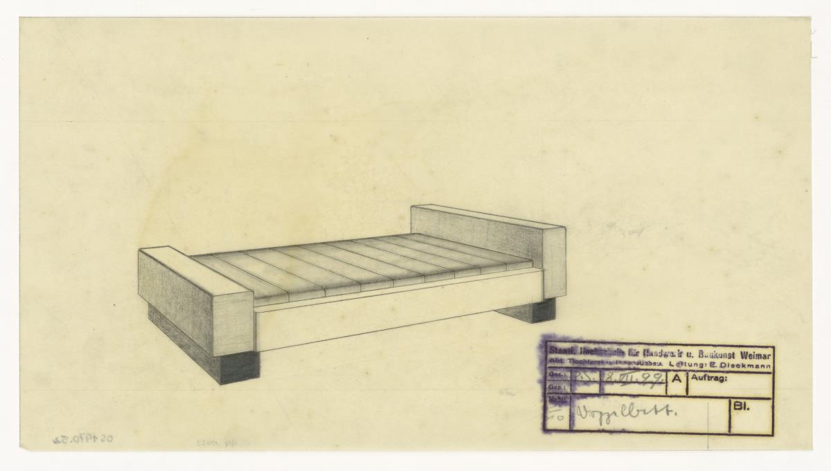 Doppelbett (Möbelentwürfe, Betten)