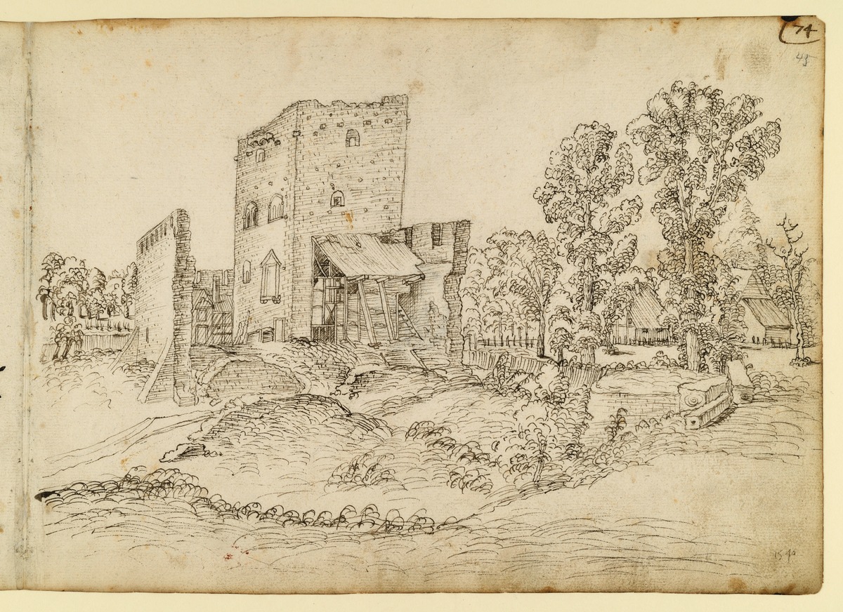 Burgruine im Park