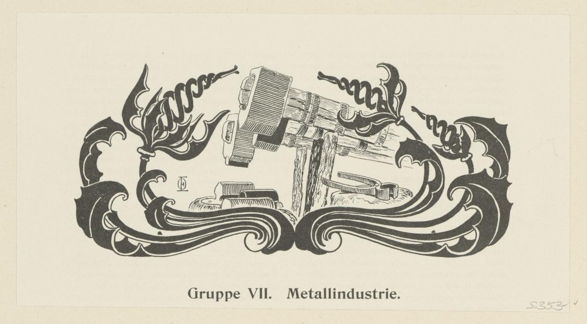 Gruppe VII. Metallindustrie (in Berlin und seine Arbeit, Amtlicher Bericht der Berliner Gewerbe-Ausstellung 1896, S. 353)