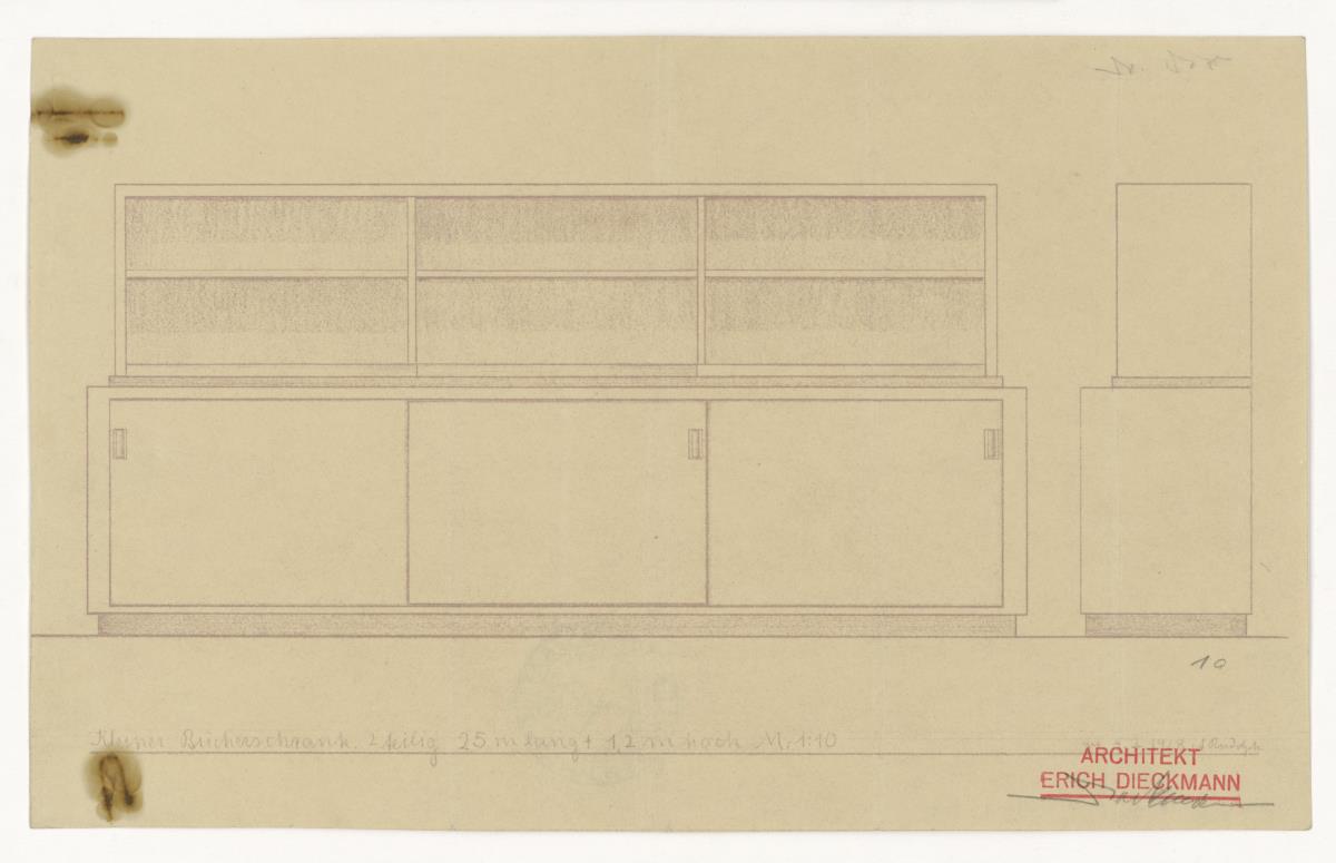 Kleiner Bücherschrank (Möbelentwürfe, Körpermöbel, Schränke)